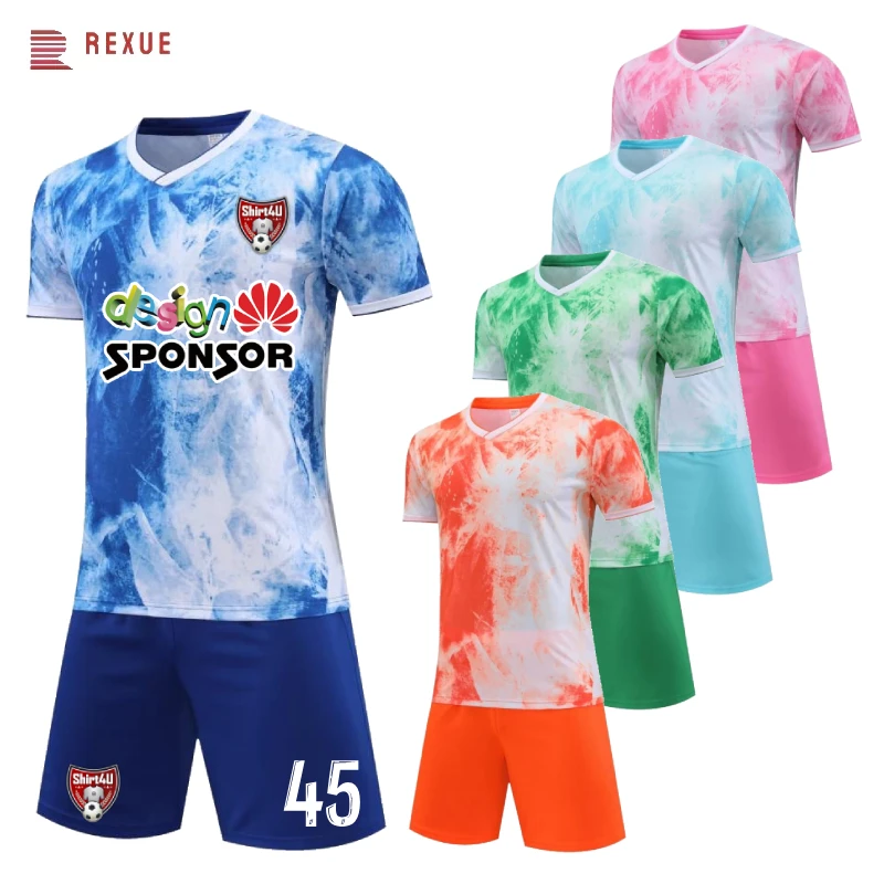 Camouflage Sportwears 100% Polyester Made Soccer Uniforms For Sale 2024 Design Custom Made Logo Design Uniforms In Low Price