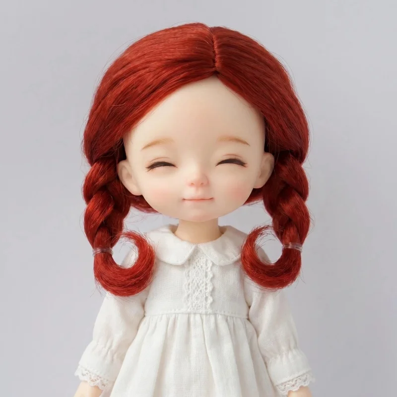 

2026 Wholesale Fashion Short Braids BJD Wig Doll Accessories For OB11 YOSD MSD SD Blythe From 4-5inch to 9-10inch Doll Hair