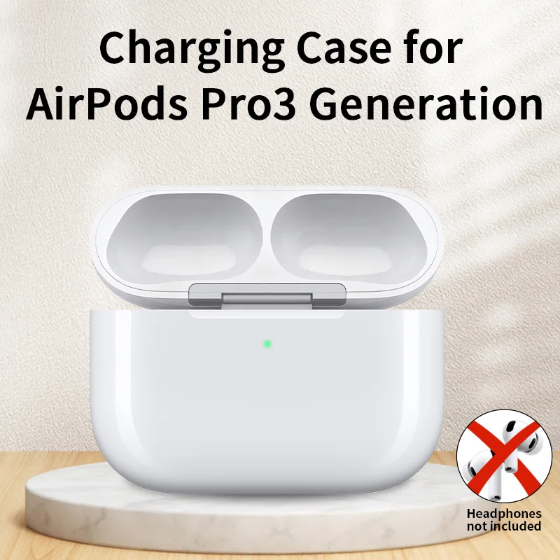 

2025 Replacement Original Charging Box For Airpods Pro 3rd gen Bluetooth Earphone Battery Charger Case With LED Indicator USB-C