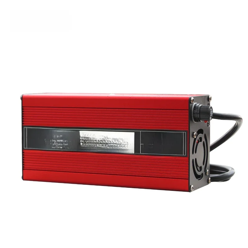 Ładowarka 58,8 V 8 A Ładowarka akumulatora litowo-jonowego 58,8 V do ładowarki akumulatora litowo-jonowego 14 S 52 V z wentylatorem chłodzącym Bezpieczeństwo Stabilne — zdjęcie produktu 7
