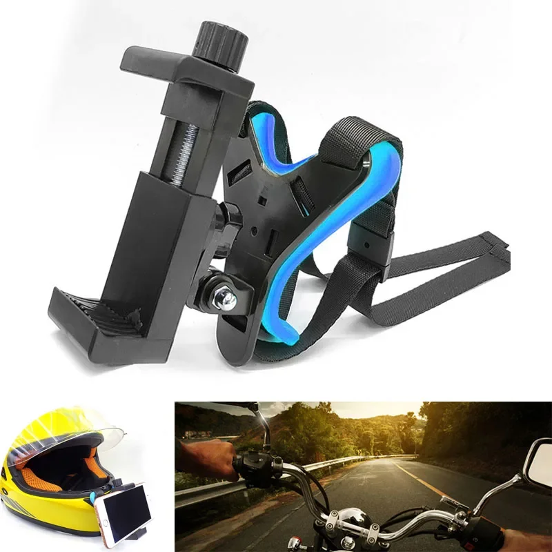 AliExpress NONE Motorcycle Helmet Chin Bracket Phone Holder Moto Cycling Riding Record Shooting Mobile Phone Stand Sport Camera Holder for GoPro