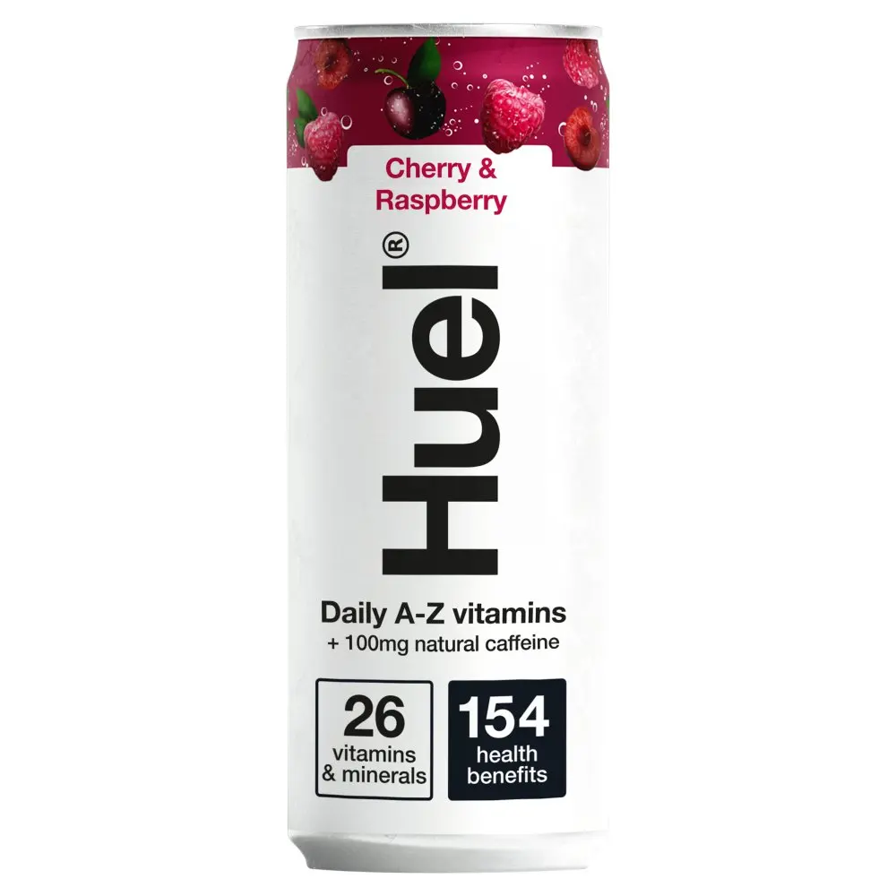 Huel Cherry & Raspberry Daily A-Z Pack of 12 x 330ml