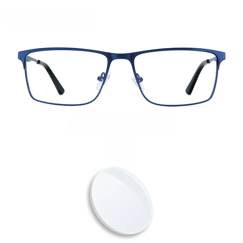 ZENOTTIC Legering Bril Mannen Vierkante Anti Blauw Licht Computer Brillen Hoge Kwaliteit Bijziendheid Meekleurende Brillen - afbeelding 2