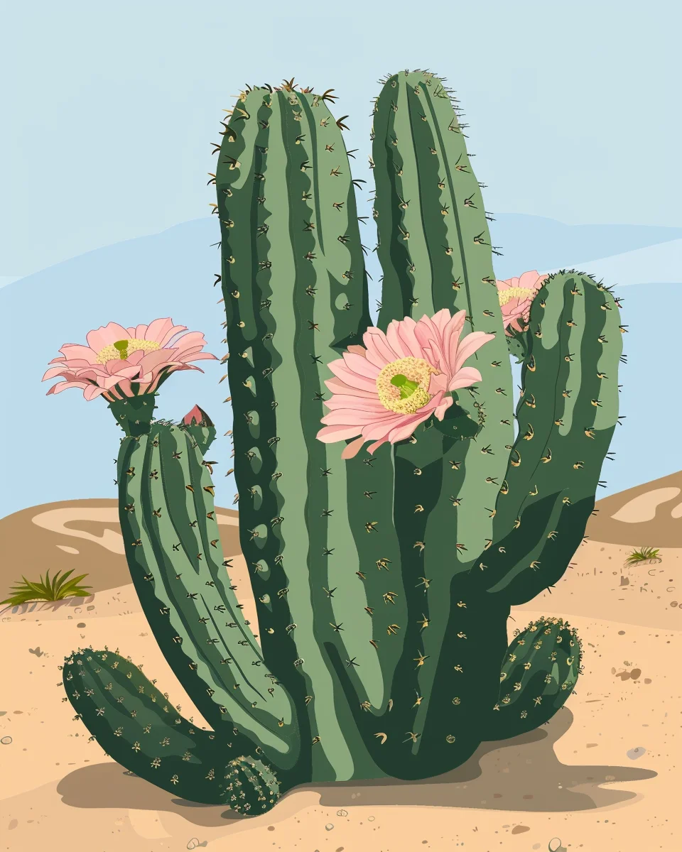 

Orfon Paint by Numbers Desert Cactus DIY Canvas can be used as home decoration and gift