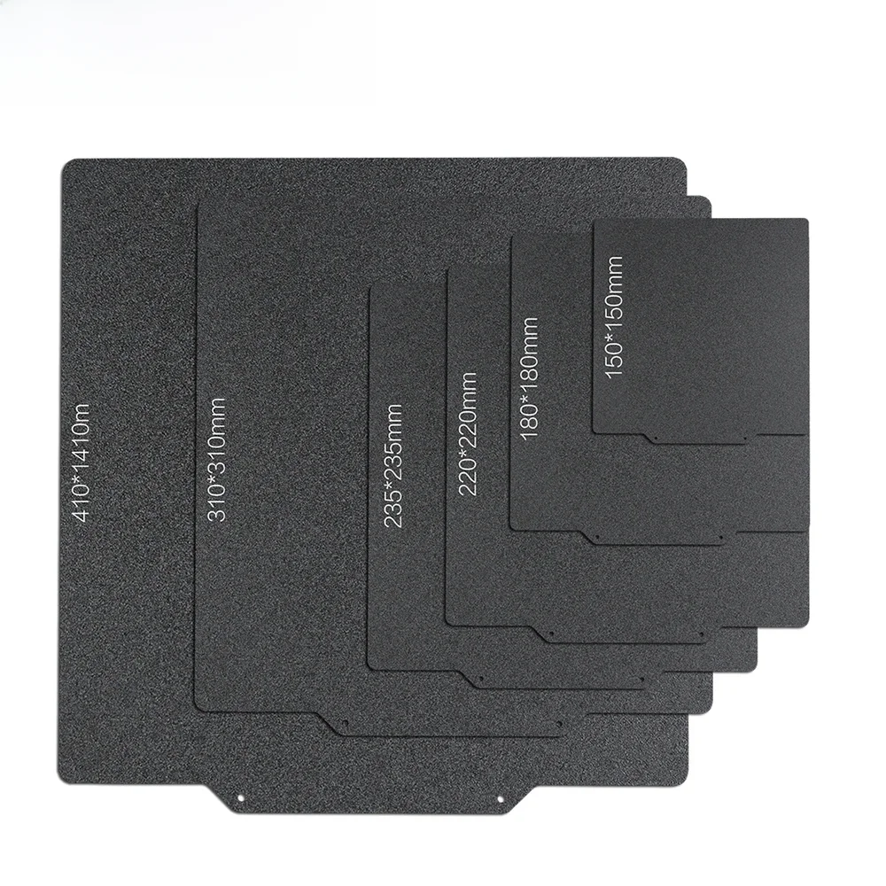 Części do drukarek 3D XCR PEI malowana proszkowo matowa sprężyna blacha stalowa płyta do zabudowy podstawa 220/235/310/410mm druk termiczny do Ender 3 — zdjęcie produktu 7
