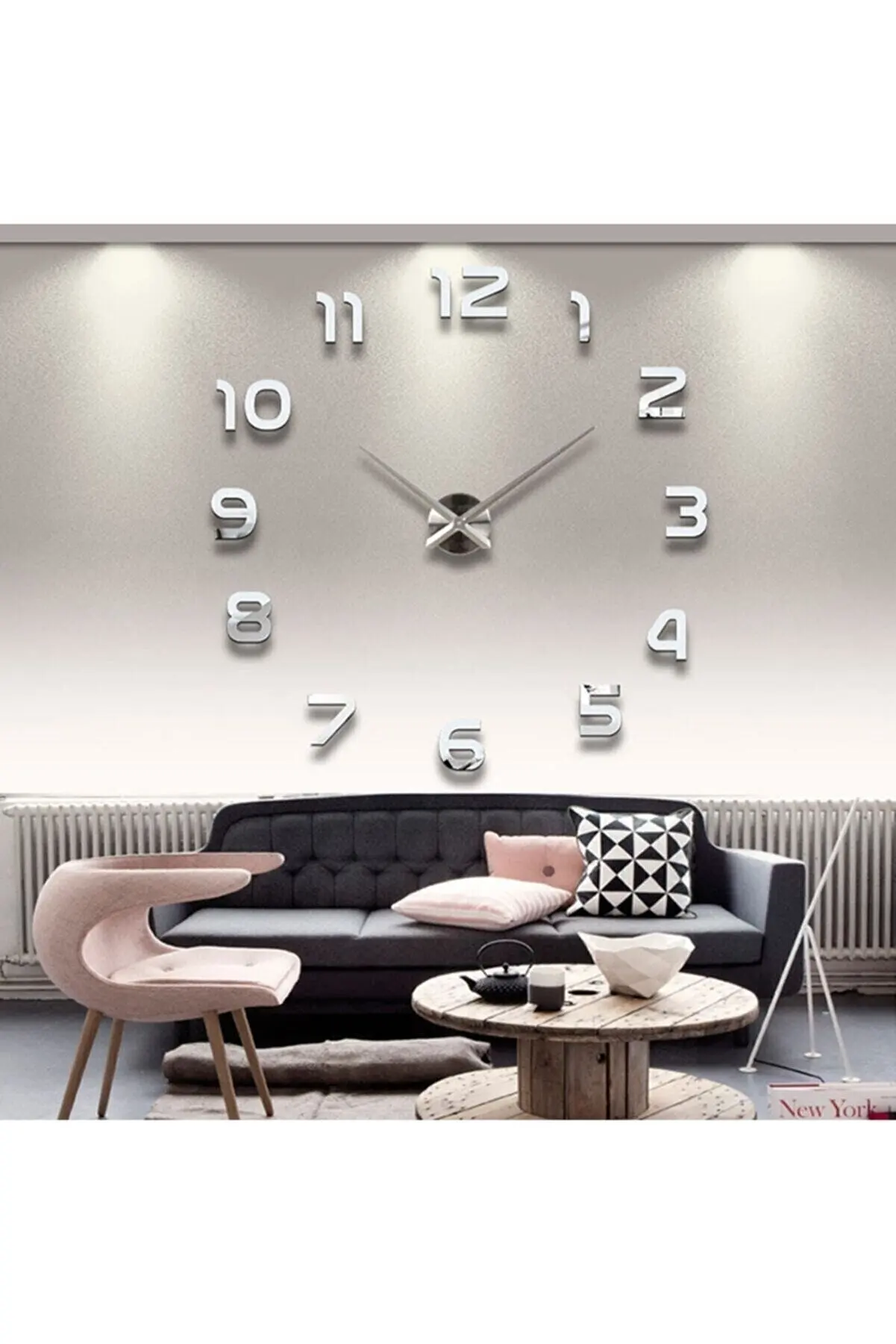 Decor Wood Laser Cut Wall Clock Layer Organic Wall Clock With Silent Flowing Mechanism 100*100 clock home decor wall decoration