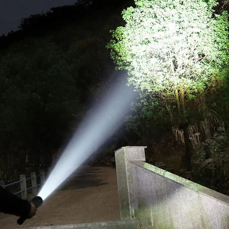 독일 엄지 초 미니 손전등 휴대용손전등 LED 손전등 강광 고휘도USB 충전식 손전등야외 원거리 소형 감광미니 엄지손전등