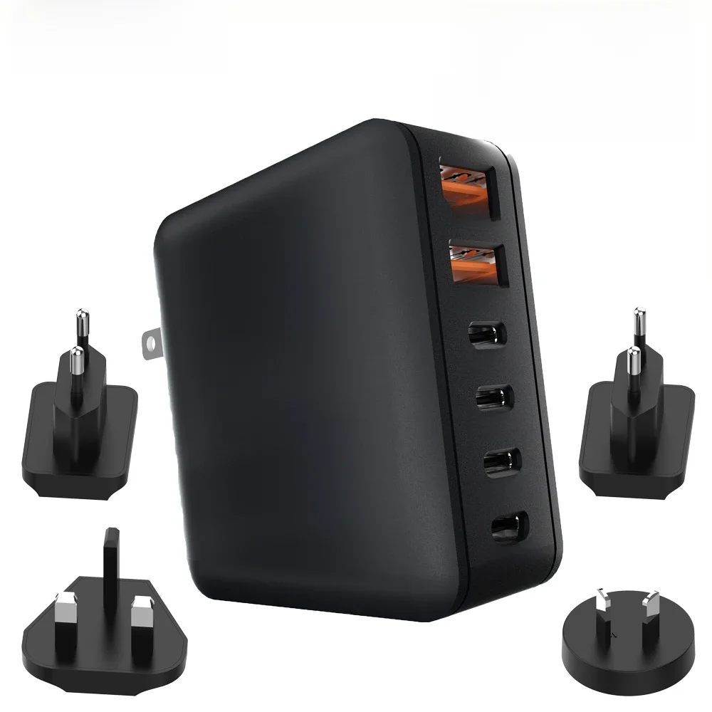 170W USB GaN Charger 100W Quick Charger PD Fast Charging Chargers for iPhone 15 14 13 12 11 Pro Max QC3.0 Type C Charger Adapter