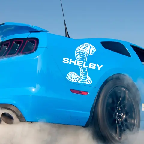 Shelby Cobra vinyldekaler för Ford Mustang GT500 GT350, stansade vinylklistermärken vattentäta tuningtillbehör gör-det-själv-dekoration 10 best sales Shelby GT500 tillbehör - №6