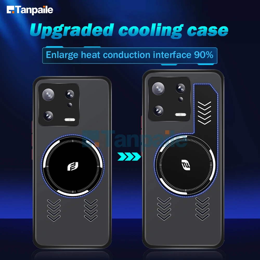 Tanpaile Cooling Magnetic Case For Xiaomi 13 Pro Mi13 Xiaomi13 Magsafe Bumper Heat Dissipation Cover Capa Funda Casing