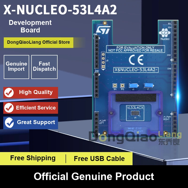 For the X-NUCLEO-53L4A2 Cross-Time Sensor with an Extended-Range Measurement Expansion Board for STM32