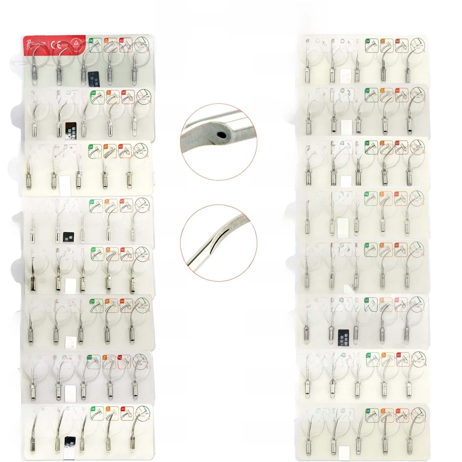 Woodpecker DTE Dental Ultrasonic Scaler Tips Endodontic Piezo Scaling Tips G/ GD Fit EMS NSK SATELEC MECTRON Narzędzia stomatologiczne — zdjęcie 2