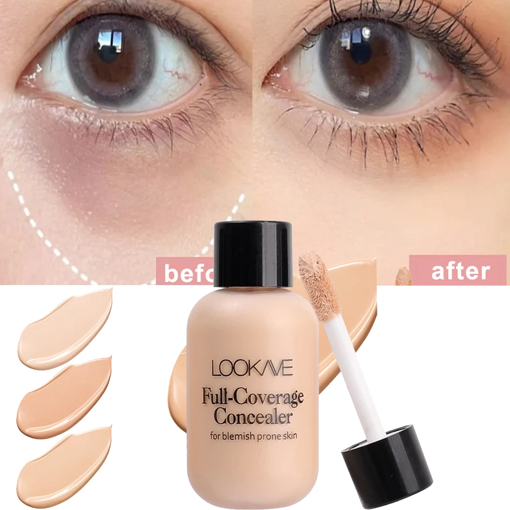 Matte Liquid Concealer Foundation Cream Makeup Waterproof Lasting Full Coverage Acne Spot Scars Dark Circles Face Base Cosmetics