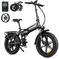 VITILAN V3 2.0 Fold Electric Bike 750W Motor 48V13Ah Removable Battery City EBike 20*4 Fat Tire Hydraulic Brake Electric Bicycle