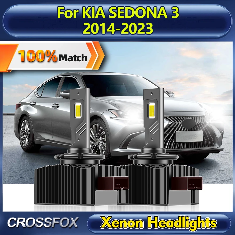 25000LM HID Xenon Headlight Bulbs 12V 6000K White Auto LED Headlamps For KIA SEDONA 3 2014-2017 2018 2019 2020 2021 2022 2023