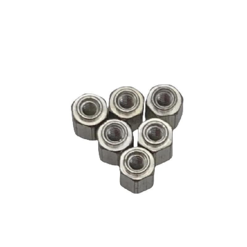 SMTSO-M1 M1.2 M1.4 M1.6 Hex Small Patch Weld Nut SMT Spacer SMD Standoff PCB Surface Mount Tuercas Steel Brass Tin Plated Copper