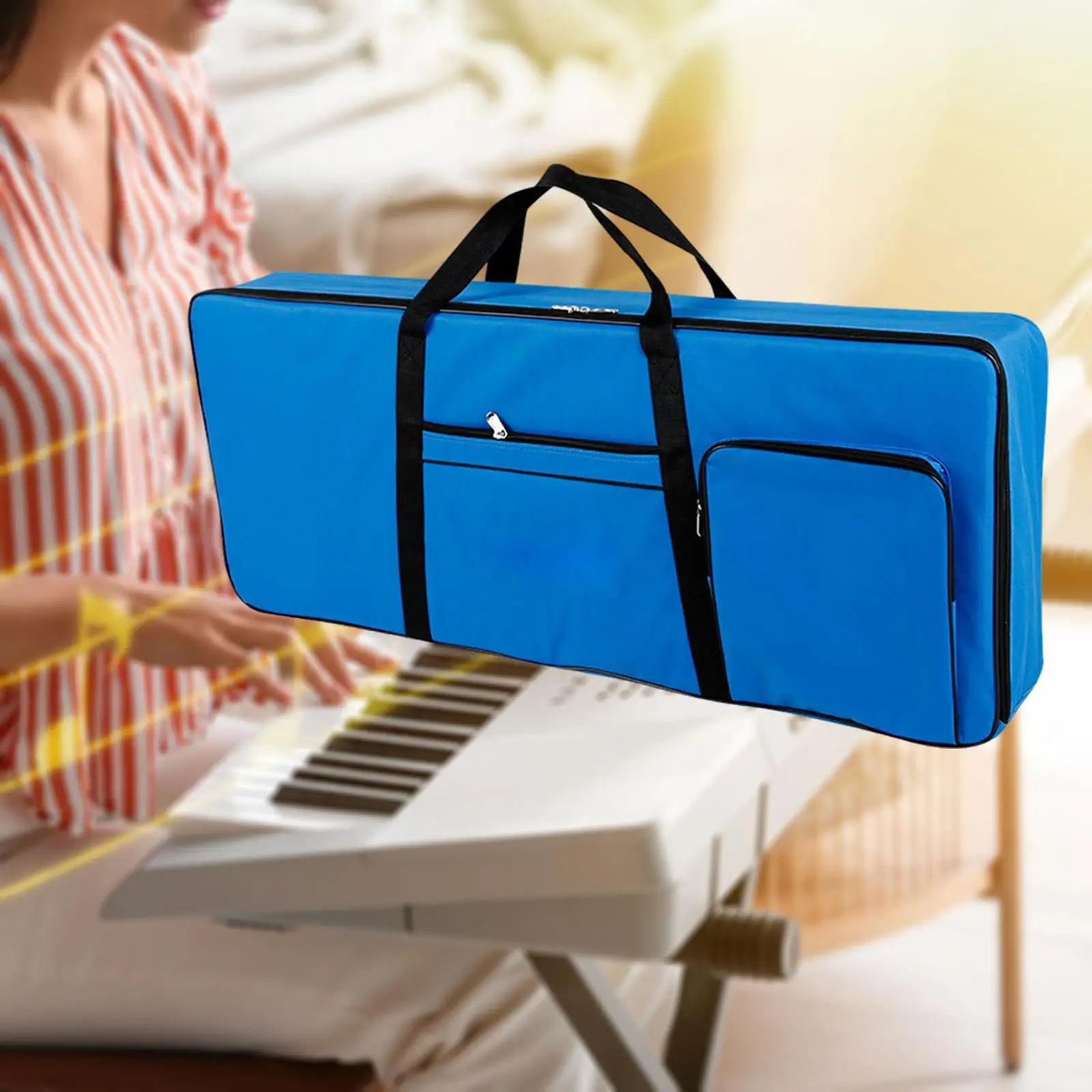 

61-клавишная сумка для клавиатуры, чехол для переноски музыкальных инструментов, утолщенный чехол для переноски фортепиано, чехол для клавиатуры электрического пианино, сумка для музыкальных инструментов