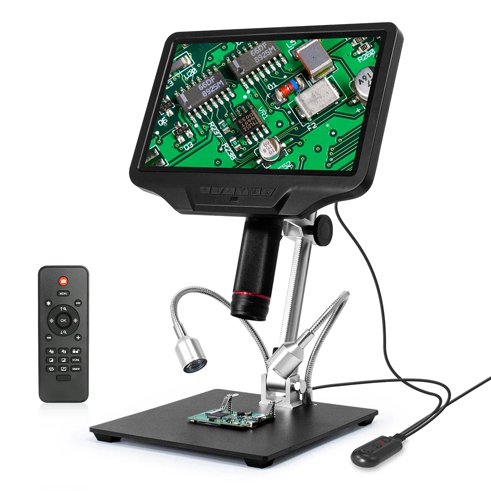 Andonstar AD409 mikroskop cyfrowy HDMI 10.1 ''ekran LCD mikroskop lutowniczy 300X mikroskop elektroniczny USB do lutowania PCB — zdjęcie 2