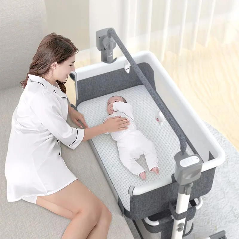 Baby Cot Baby Crib Cradle Newborn mobile Portable Nest Crib Baby Travel Bed with a Net Sleeping Bed Baby Rocking Bed