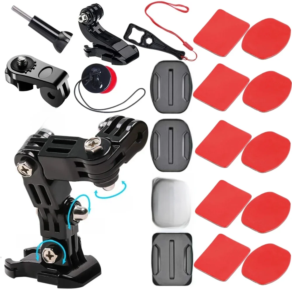 AliExpress VeFly Motorcycle Helmet Kit for GoPro Hero 11 10 9 8 7 Action Camera Accessories Set Chin Mount Bracket Bike Chin Mount For Go Pro