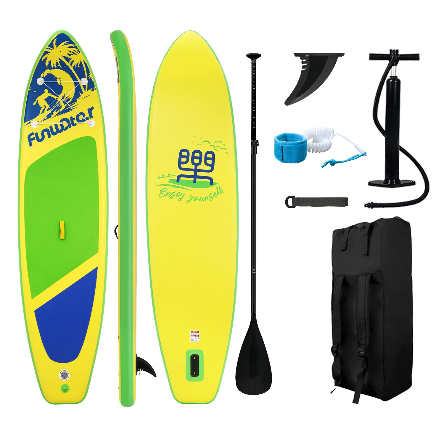 Feath-R-Lite Opblaasbaar Stand Up Paddle Board 350x87x15cm Cruise SUP Board Ultra Stabiel Antislip Watersport Paddleboard met Accessoireset