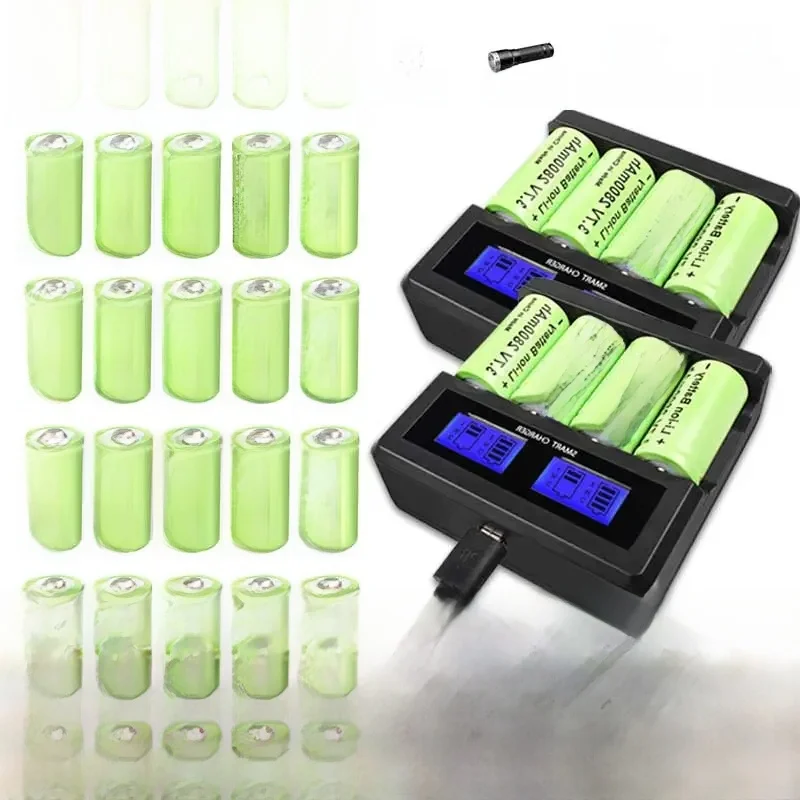64 szt. 3.7V 2800mAh li-ion do baterii 16340 CR123A akumulatory CR123 do ogniwa latarki LED, kamera ochrony — zdjęcie produktu 7
