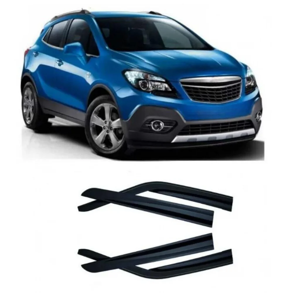 Car window accessories for Opel Mokka 2013-2019 Sport Style window deflector rain cover visor awnings Exterior Accessories