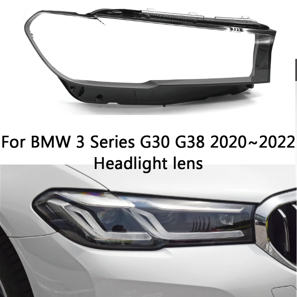 

For BMW 5 Series G30 G38 2020 2021 2022 Front Headlights Shell Transparent Cover Headlamp Plexiglass Replace Original Lampshade