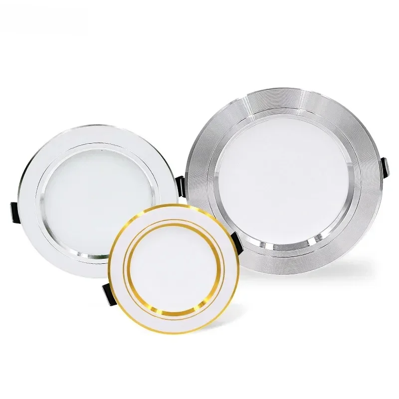 Spot lumineux LED encastrable pour le plafond, éclairage d'intérieur, lumière blanche chaude ou froide, 5/9/12/15/18W, 220/230/240V