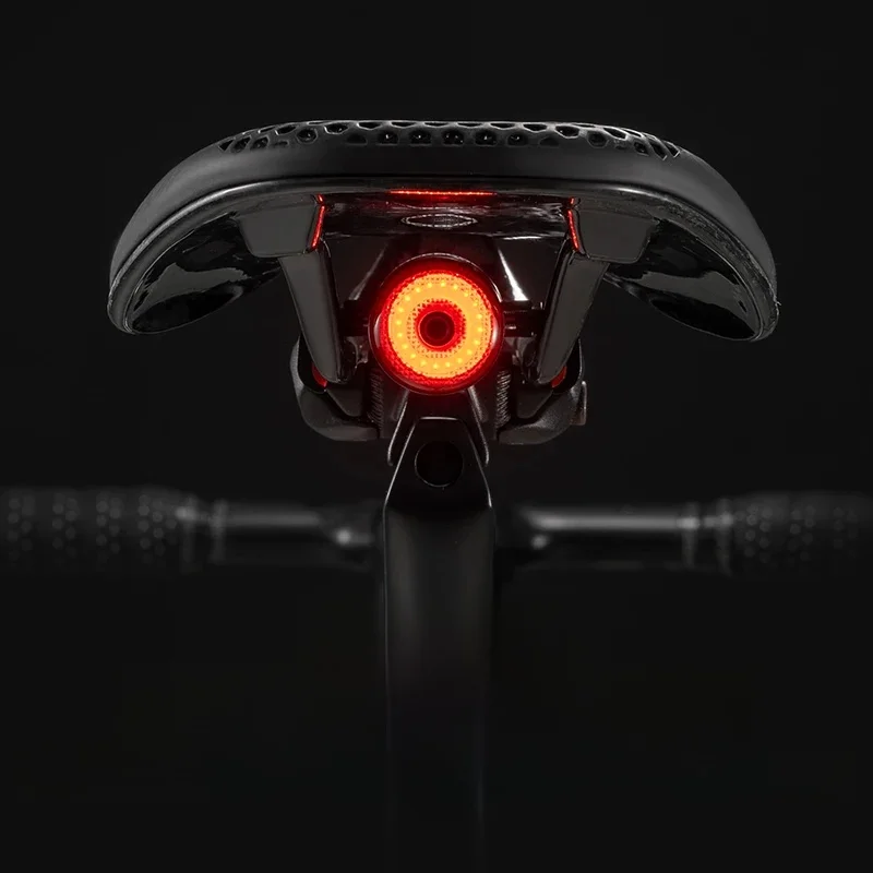 AliExpress ROCKBROS Bicycle Smart Auto Brake Sensing Light IPx6 Waterproof Type-C Charging Taillight Bike Rear Light Accessories Q5 Mini