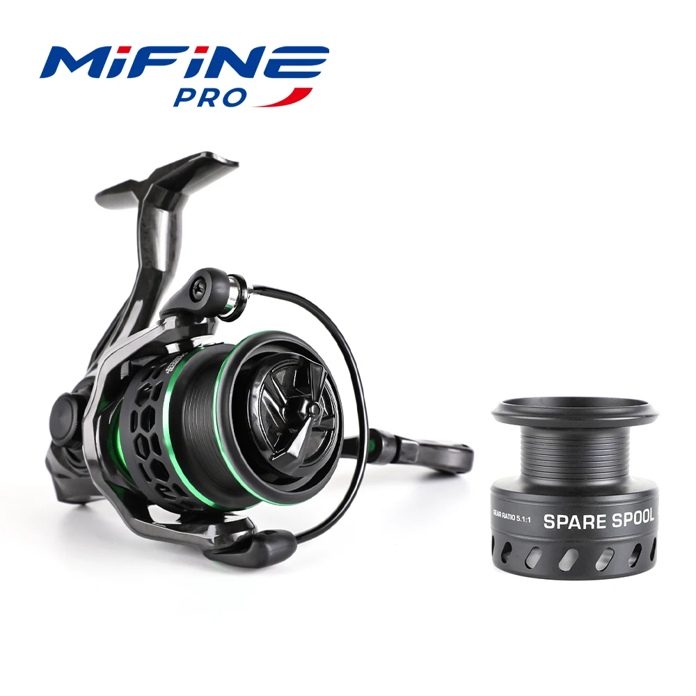 MIFINE CARBON TECH GT 151G Ultralight Spinning Reel 5.1:1/4.8:1 8KG Max Drag Lightweight Ice Fishing Reel Squid Trout Fishing