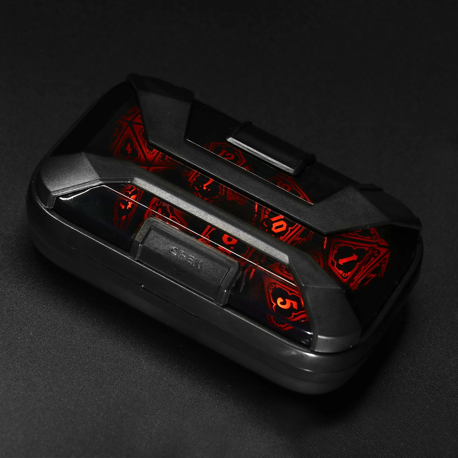 

Оранжевые светодиодные кости D и Dice, 7 шт., с зарядным устройством, многогранные кости для ролевых игр, набор для ролевых игр, настольная игра, подарок на Хэллоуин