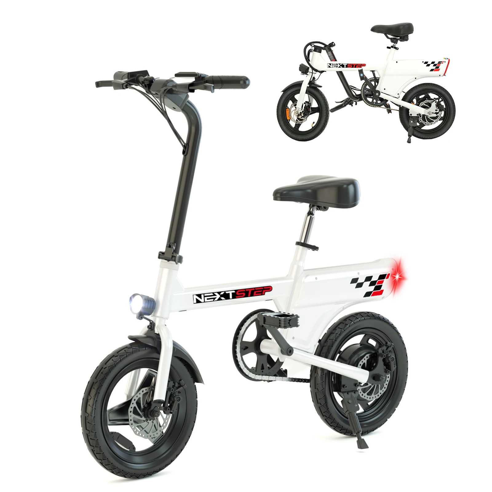 Faltbares Elektrofahrrad mit leistungsstarkem W-Motor …