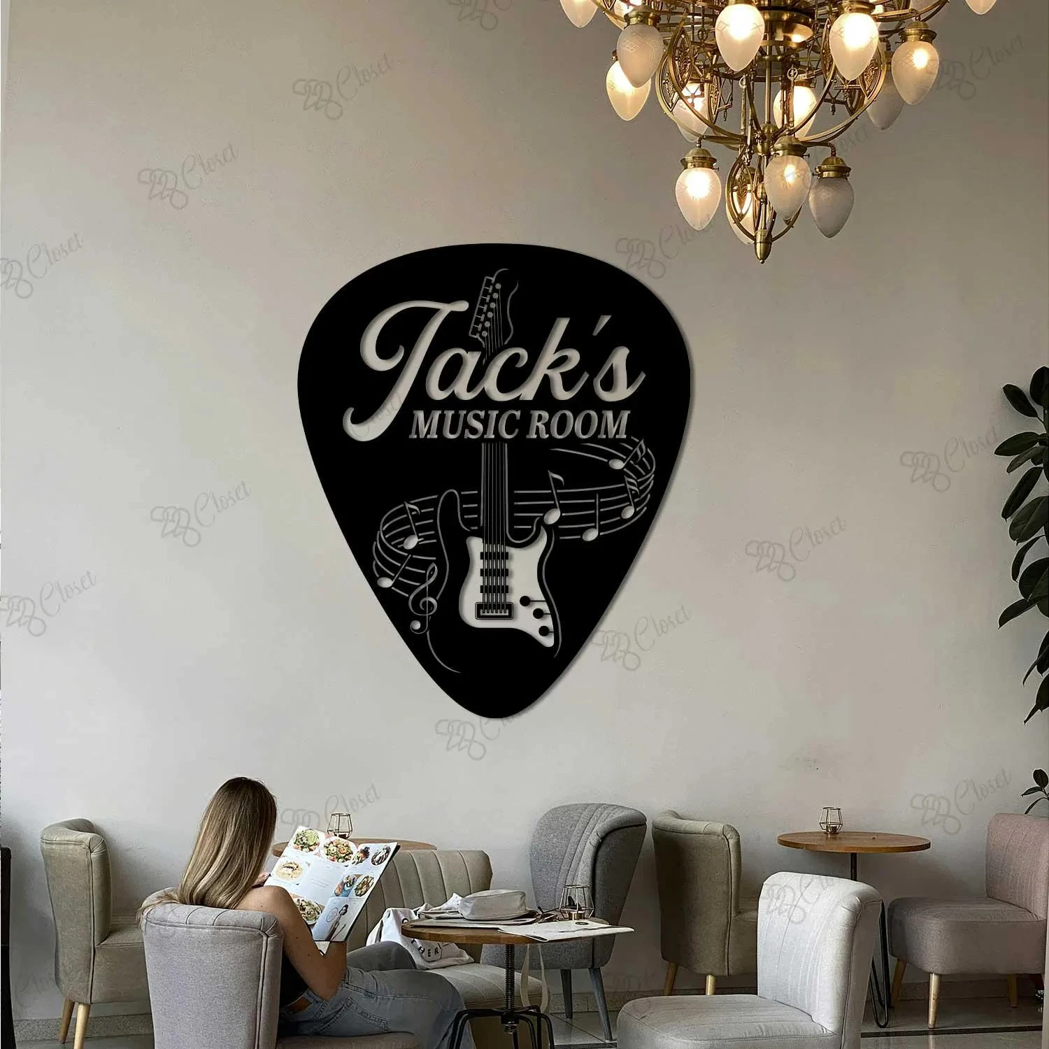 Custom Personalized Motorcycle Garage Metal Wall Art, Biker Gift
