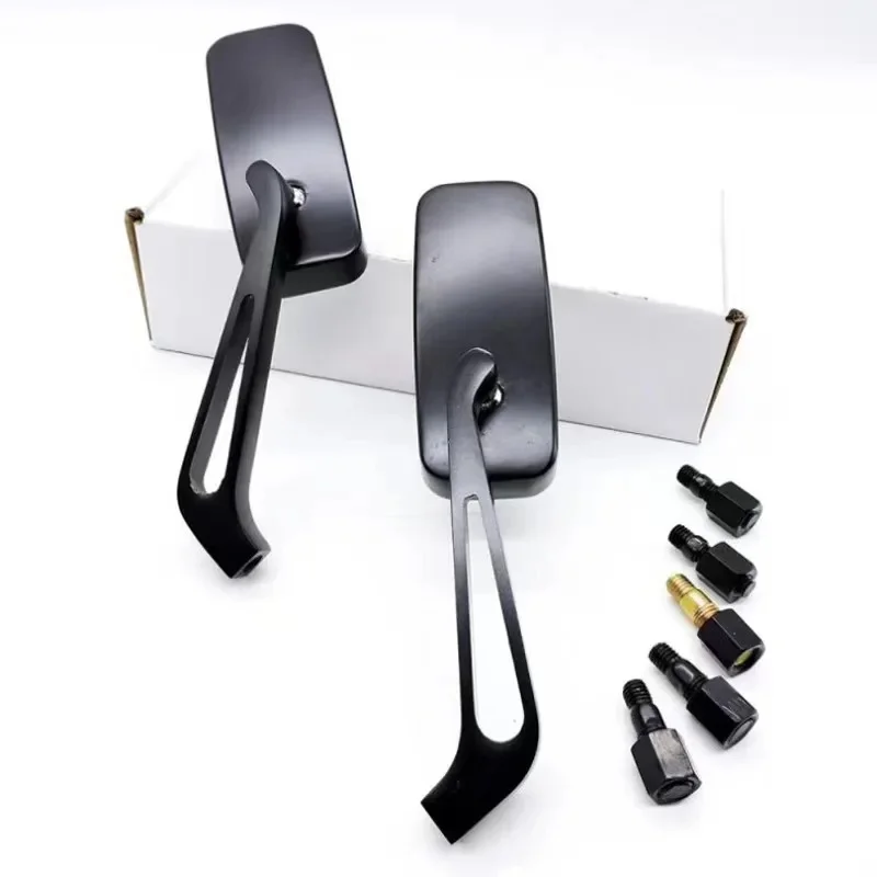 Rétroviseur latéral réglable Anti-éblouissement pour moto, avec filetage de 8mm/10mm, pour Harley Honda Kawasaki Yamaha Suzuki