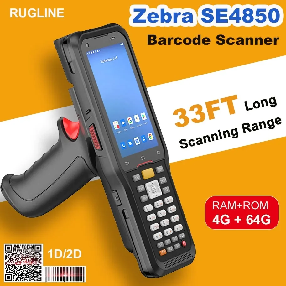 Long Range Scanning Android PDA Barcode QR Code Reader Scanner Logistics Warehousing Data Collector Terminal