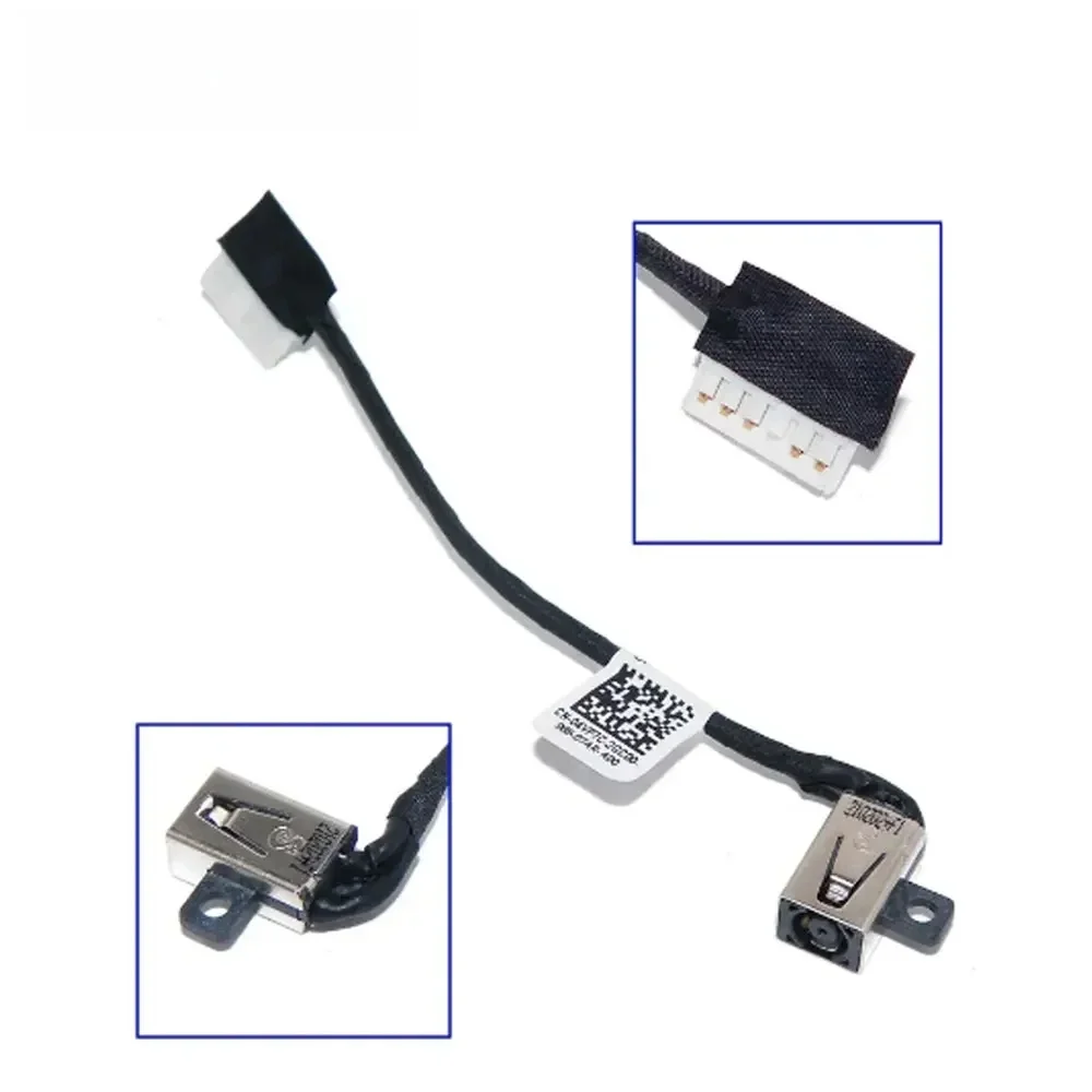 Pour Dell Vostro 3400 3401 3425 3500 3501 3510 3515 3520 3525 P132G ordinateur portable prise d'alimentation cc DC-IN câble de charge flexible 04VP7C