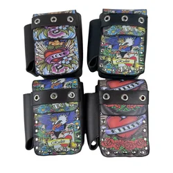 Leather Cigarette and Lighter Belt Pouch with Eagle Design β Portable Smoking Accessories Holder with Belt Loops for Easy Carry