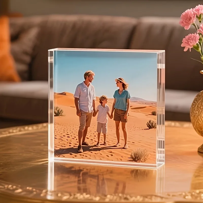 1PC Custom Photo   Acrylic Personalized Gift For Family Mom Friends Birthday Anniversary Wedding Valentine