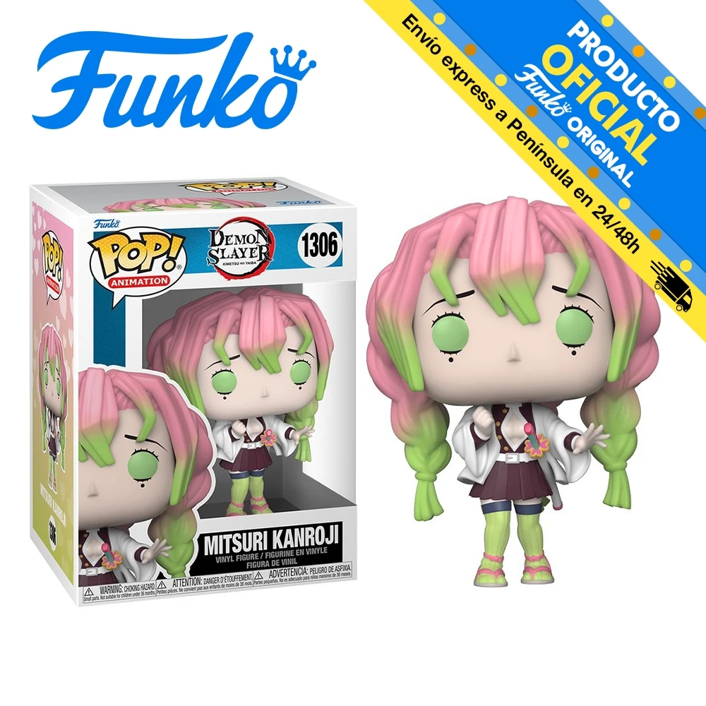 Funko Pop! Demon Slayer - Mitsuri Kanroji, 57344, 1306, original, toys for boys, girls, gifts, collector, figures, dolls, shop, with box, new, man, woman, official license