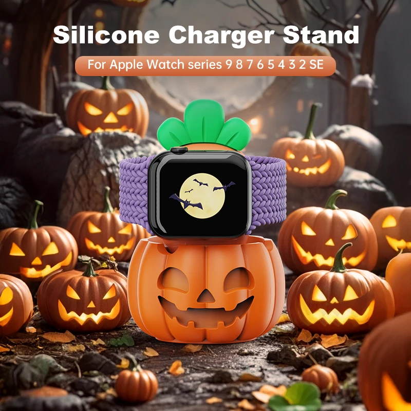 Supporto per caricabatterie in silicone per Apple Watch serie 9 8 7 6 5 4 3 2 SE Supporto per dock di ricarica per iWatch Apple Watch Ultra 2/1 Staffa