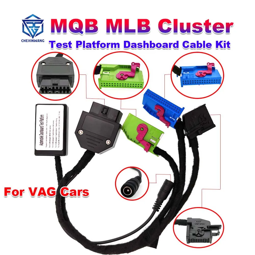 Car MQB MLB Cluster Test Platform Dashboard Cable for VAG for V-W MQB full Series for A6 A8 A4 Q7 Q5 MLB Car Power On Instrument