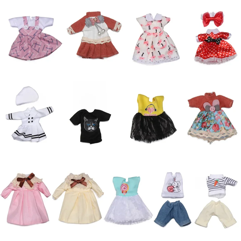 Robe de princesse mignonne pour BJD Butter, sweats à capuche et pantalons en jean, dentelle trempée, pull et jupe, jouet cadeau, vêtements en beurre, 1/8, 16cm