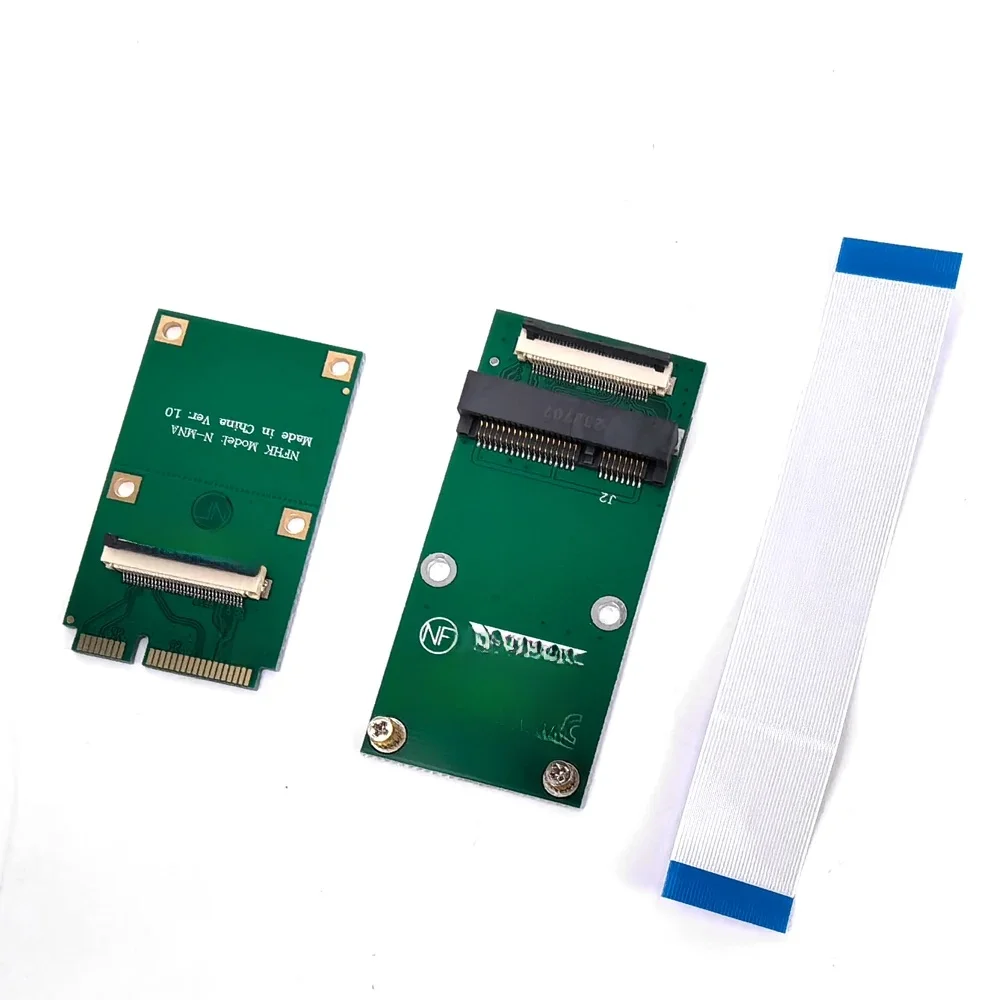 Ultra cienki przedłużacz Mini PCIe męski na żeński z gniazda mSATA SSD o połowie rozmiaru do pełnej obsługi kart Laptop i Desktop — zdjęcie 2