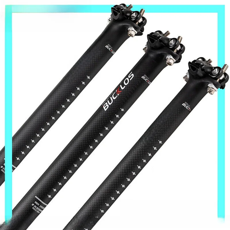 AliExpress NONE BUCKLOS 350/400mm Bicycle Seatpost 27.2/30.8/31.6mm Bike Seat Tube Aluminum Alloy Road MTB Saddle Post Durable Bike Saddle Tube