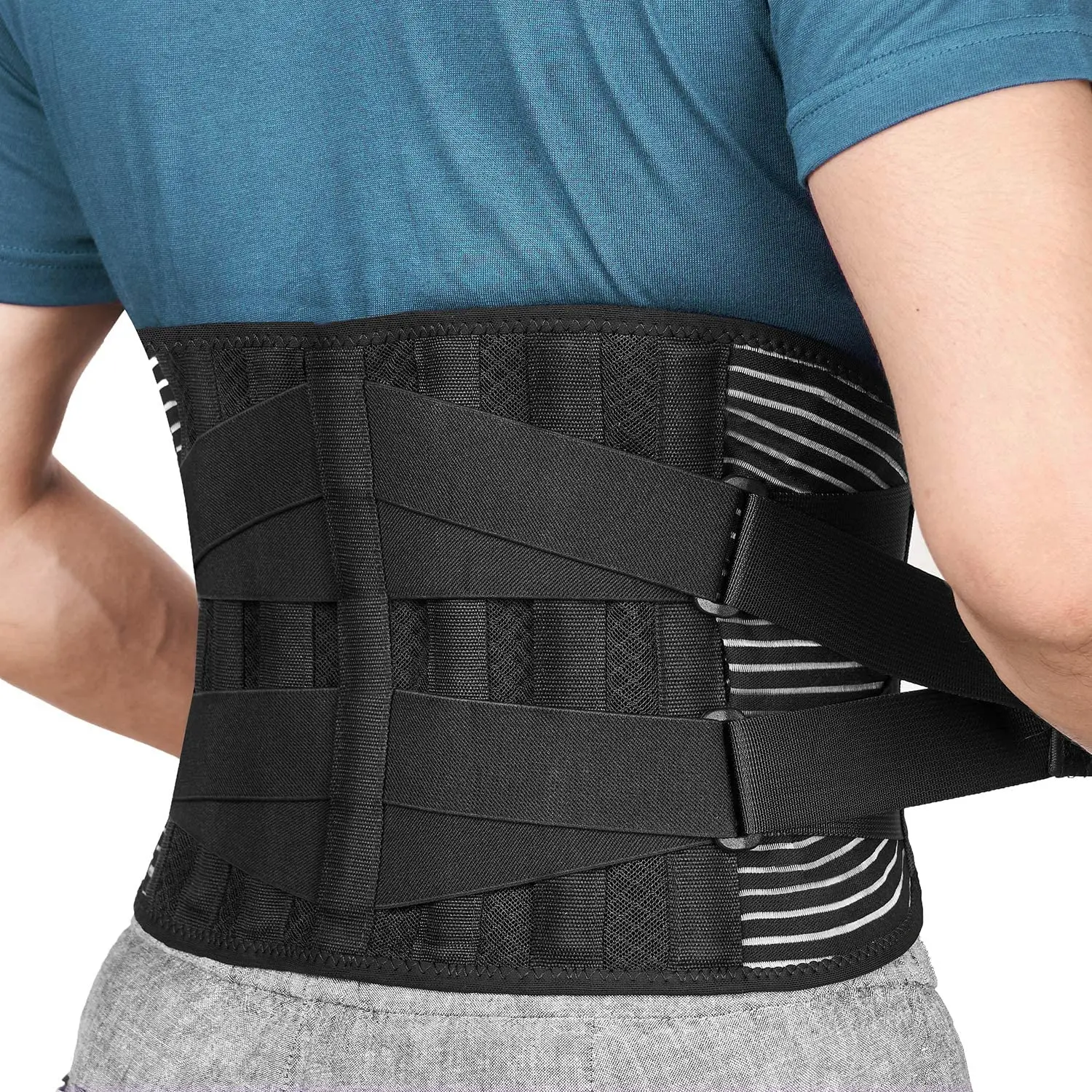 Back Lumbar Support Belt Double Pull Adjustable Medical Waist Orthopedic Brace Spine Relaxed Decompression Anti-skid Breathable