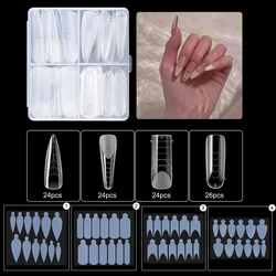 TP 108/120/168pcs Duet System Dual Forms Set French Line Nail Sticker For Poly Nails Gel Quick Extension Building Mold Top Form