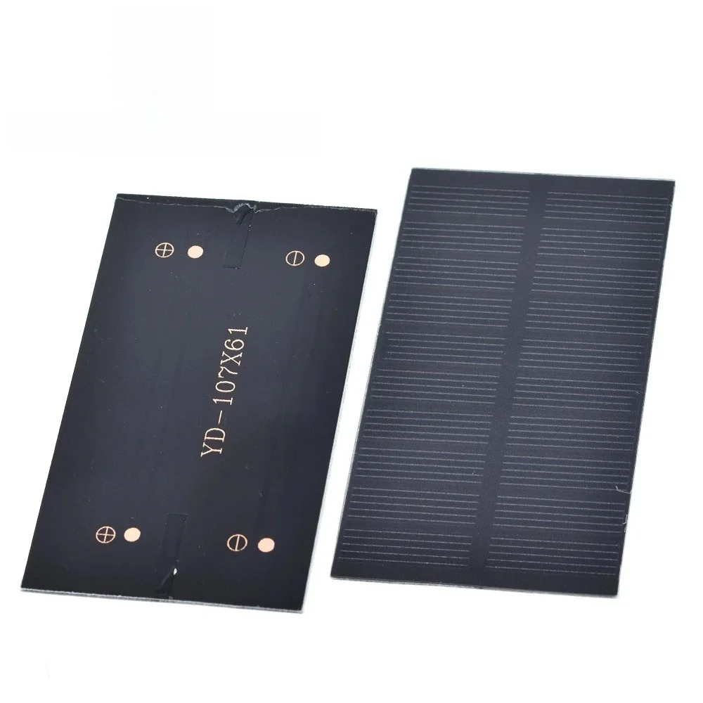 Électronique intelligente panneau solaire 1W 5V électronique bricolage petit panneau solaire pour chargeur de téléphone portable maison lumière jouet etc cellule solaire