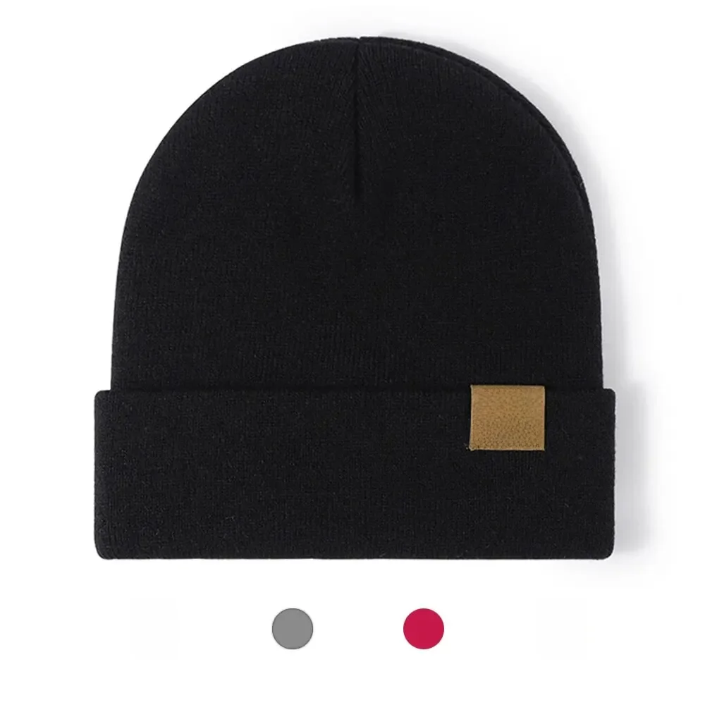 AliExpress NONE Riding Hat Knit Cuffed Beanie for Men Women Winter Warm Knitted Beanie Hats for Skiing Outdoor Camping Traveling Cycling Cap