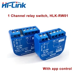 110-240Vac/24-240Vdc/12V 1A interruttore di controllo relè a canale singolo HLK-RW01 con APP/Alexa